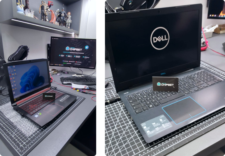 Além de Apple, também trabalhamos com Samsung, Asus, Lenovo, Positivo, Philco, Toshiba, Acer, Dell, LG, Vaio, entre outras marcas